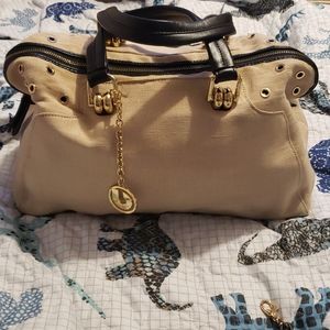 Charles Jourdan Canvas Bag-Free wallet Included